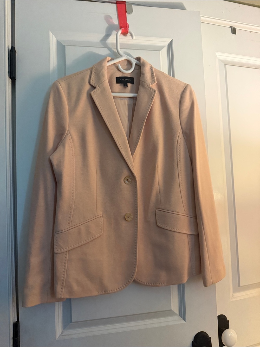 Talbots Women's Pale Blush Tailored Blazer